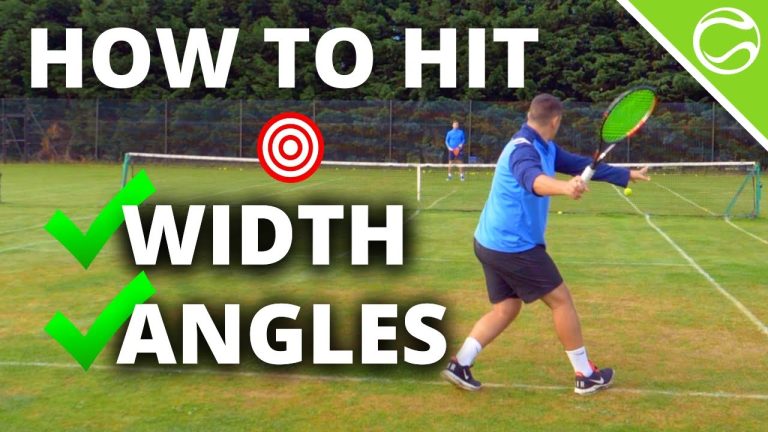 Mastering the Art of Creating Tennis Angles with Topspin
