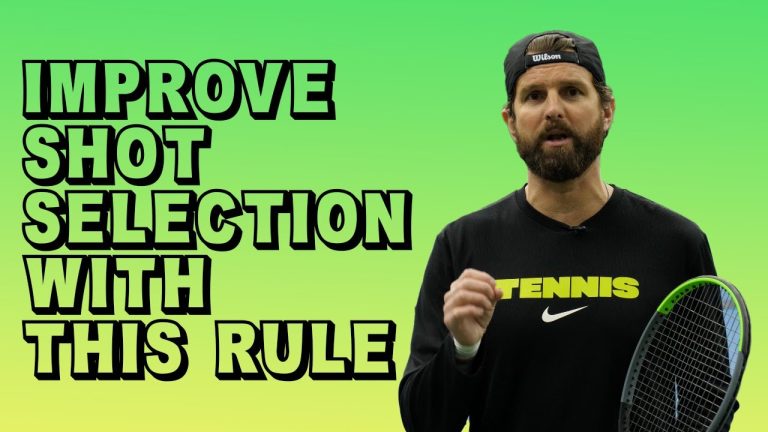Mastering Shot Selection: The Key to Winning in Singles Play